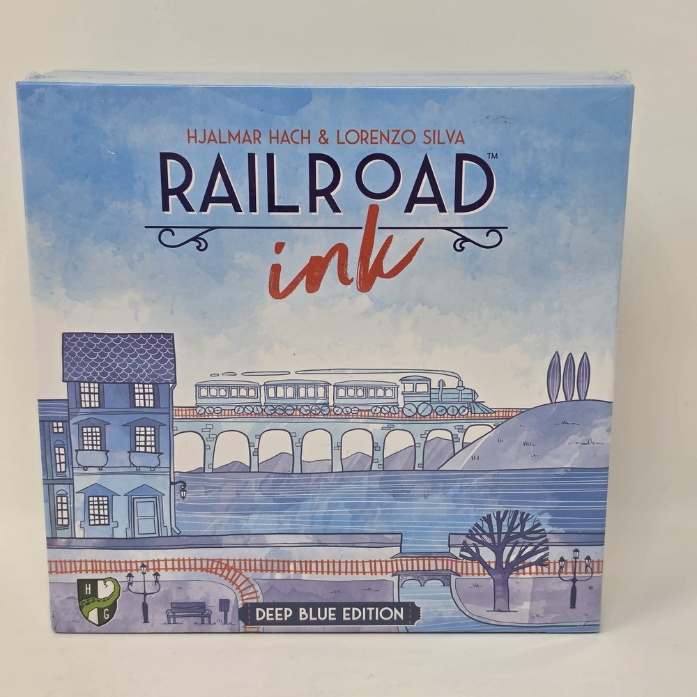 Railroad Ink: Deep Blue Edition Board Game ~ Brand New ~ Factory Sealed